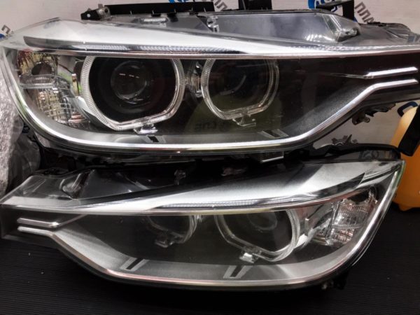 Правое стекло фары BMW 3 series (F30, F35) 2011-2015 дорестайлинг